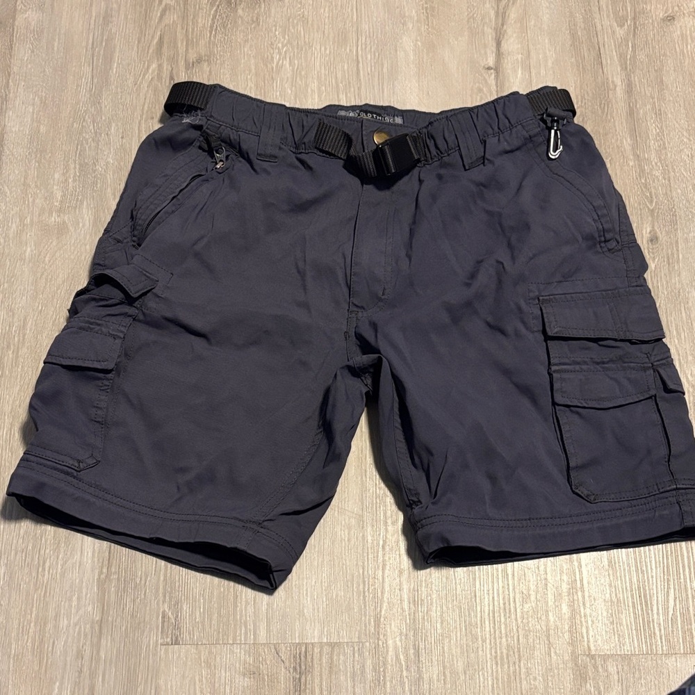 BC Clothing Men's Black Cargo Shorts
